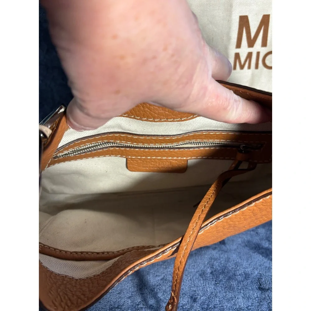 Michael‎ Kors Wheatly Hobo Bag Luggage Pebbled Leather Brown 30S51WTH1L